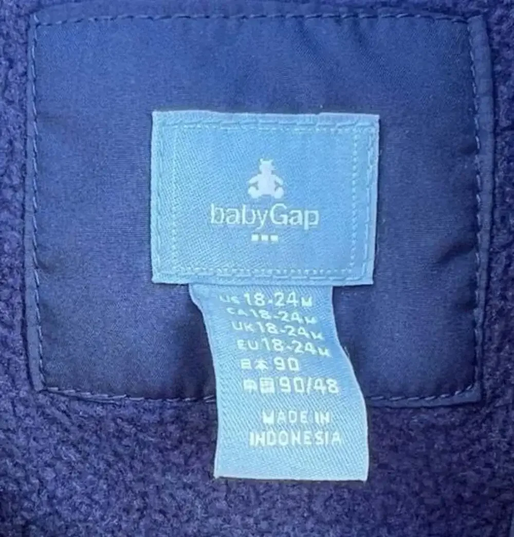 babyGap Toddler Boys Colorblock Insulated Winter Hooded Puffer Jacket 18-24 Mont